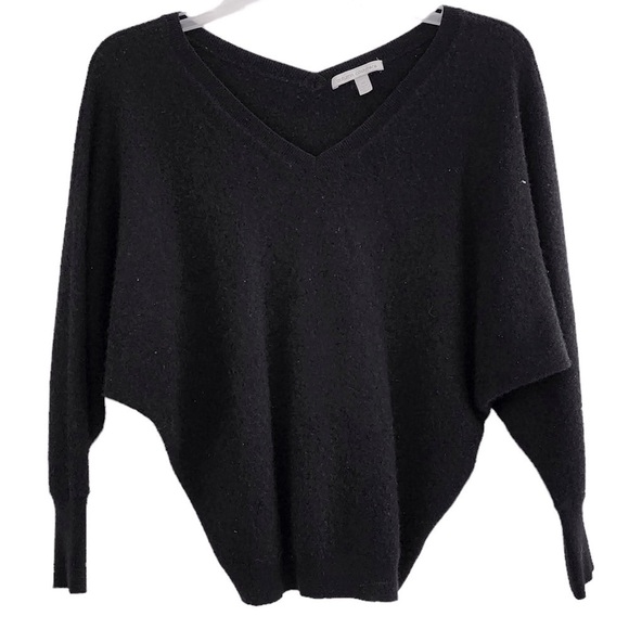 Autumn Cashmere Black Cashmere Dolman Sleeve Sweater Size XS - Picture 2 of 6